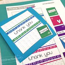 Our card making kits make it simple and easy to create elaborate, handmade cards in a matter of minutes. Diy Thank You Card Kit Simple Swirls 100 Directions