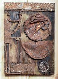 Composition 4041 Found Object Art Box Assemblage Found Art