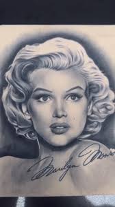 Practice skin portrait #2 🫣, Marilyn Monroe is timelesss 💫, To Book Text  "Marina" to (626) 507-5821, Book Now, Pay Later, -, #tattooapprentice ,  #prodigy #tattoos , #glockhoney #fakeskintattoo