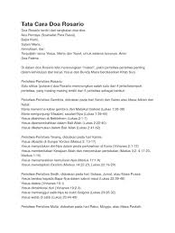 Syahadat para doa aku percaya katolik. Tata Cara Doa Rosario Pdf