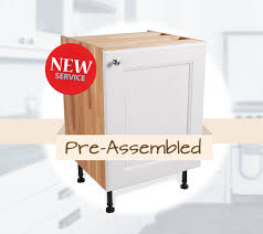 Prefab & stock cabinets & more! Pre Built Solid Oak Kitchens Now Available With Our Assembly Service Solid Wood Kitchen Cabinets Information Guides