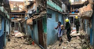 Fuertes lluvias provocan derrumbe en Centro Habana