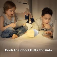 Vava Night Lights For Kids Led Nursery Lamp With Free Stickers Safe Abs Pc Adjustable Brightness Warm Whitecool White 80 Hours Runtime Walmart Com Walmart Com