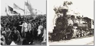 În ajunul unirii, au circulat trenuri speciale spre alba iulia. Calatoria Catre Unire Se Face Cu Trenul De La Timisoara Pana La Alba