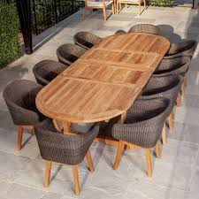 Povl Outdoor Boden 118 Oval Dining Set In 2020 Dinner Tables Furniture Teak Table Outdoor Outdoor Dining Spaces