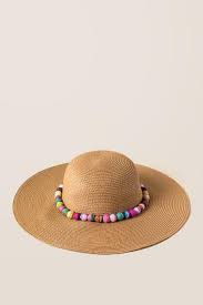 Aniya Pom Pom Floppy Hat Hats Floppy Hat Beach Accessories