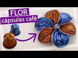 La cápsulas de café pueden ser reutilizadas de las maneras más creativas. Flor Con Capsulas De Cafe Nespresso Manualidad Facil Youtube