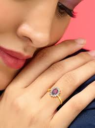 Buy Joyalukkas 18k (750) Ruby Wing Charm Diamond Ring Online At Best Price  @ Tata CLiQ