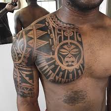 Pin By Roman Mariano On Polynesian Tattoo Tribal Chest Tattoos Dark Skin Tattoo Tattoos For Black Skin