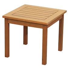 Rio Innovations Newport Wood Patio Side Table Walmart Com Outdoor Side Table Patio Side Table Wood Patio