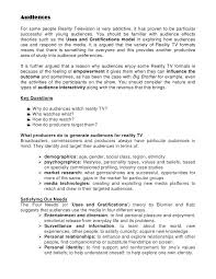 Reality Tv Revision