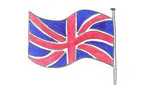 Comment dessiner le drapeau du royaume uni facile à dessiner - YouTube