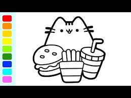 In addition, minor amounts of coloring and flavoring agents are used. Coloring Cute Cat And Snacks Hamburger Fries And Soda I Fun Colouring Videos For Kids Youtube