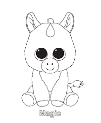 Coloring Ty Beanie Boo Coloring Pages Download And Print