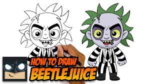 When your sketch of beetlejuice looks like the one above you can erase all the. How To Draw Beetlejuice Step By Step Tutorial Youtube