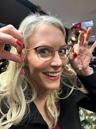 These are the earrings Jeremy got me for Christmas! He took my troll with  him