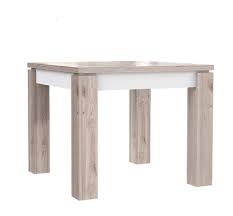 Table de 8 à 12 places. Table De Repas Carree Extensible Baricco Chene Blanc Mat