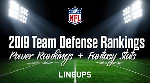 2019 Nfl Team Defense Rankings Fantasy Football Stats