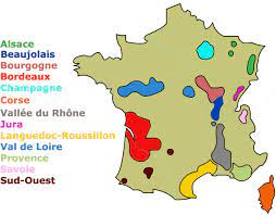 On distingue schématiquement deux grands secteurs le sud de la france jouit d'un climat plus chaud et plus ensoleillé. Regions Viticoles