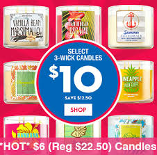 Hot 6 Reg 22 50 3 Wick Candles At Bath Body Works