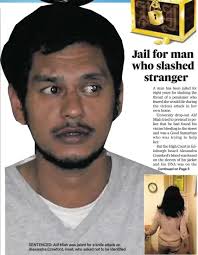 Jail for man who slashed stranger