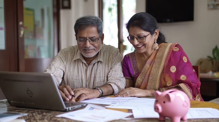 Couple planning retirement finances