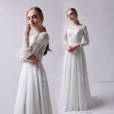 Wenn sie elegante hochzeitskleid fabrik, importieren möchten, entscheiden sie sich für unsere geprüften lieferanten. Standesamt Brautkleid Sportlich Elegant Lange Armel Spitze Chiffon Leicht Fliessend