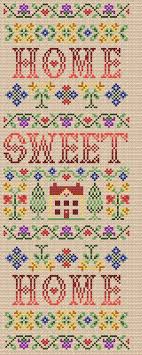 Maria Diaz Designs Home Sweet Home Cross Stitch Chart