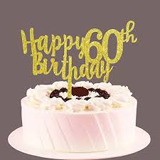 We did not find results for: Happy 60th Birthday Cake Topper Gold 60 Years Old Birthday Party Sign Ninelife Europe