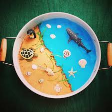 Beach Kmart Play Tray Sand Gelli Baff And Sea Creatures Which Animal Lives On The Sand And Which One Lives In The Water Small World Play Sand Play Tuff Tray