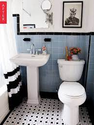 Retro blue bathroom tile 2021. Beautiful Vintage Bathroom Renovations That Don T Destroy Original Tile Vintage Bathroom Tile Black And White Bathroom Floor Blue Bathroom Tile