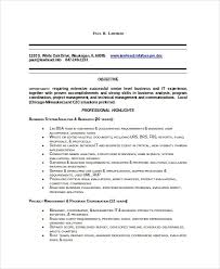 8+ business analyst resumes free