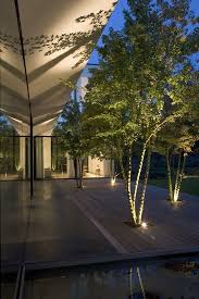 Modern Architecture Begs For Stylish Landscape Lighting Euro Style Home Blog Modern Modern Landscape Lighting Landscape Lighting Design Landscape Lighting