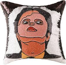 Mermaid Pillow Sequin Dwight Pillow Office Sequin Pillow Dwight Schrute  Sequin Pillow The Office