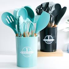 Buying guide for best kitchen utensil sets kitchen utensil sets: 9 13pcs Silicone Cooking Tools Kitchen Utensils Set Accessories With Storage Box Tong Spatula With Wood Handle Nonstick Cookware Cooking Tool Sets Aliexpress