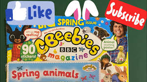 Cbeebies is a famous british channel for kids launched by the bbc on 11 february 2002 when founder chris jarvis had the idea for a cbbc for younger kids.it manages an international network supported by subscription services, and is frequently watched by families without cable tv. Cbeebies Magazine Spring Animals Set Youtube