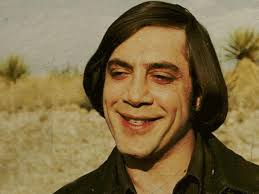 No Country for Old Men, Javier Bardem's Portrayal of Anton Chigurh,was  regarded As the most Clinically Portrayal of a Psychopath. Definitely  agree, Masterpiece Movie.
