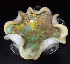 Check spelling or type a new query. Art Collectibles Small Vintage Blown Art Glass Dish Glass Art