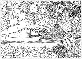 Dover publications is the publisher for the popular creative haven coloring books for adults. Seascape With Sun And Boat Landscapes Adult Coloring Pages