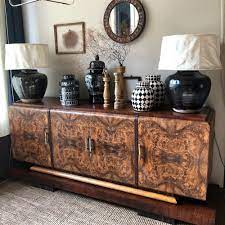 Buffet Deco In Radica Di Noce Credenza Credenza Deco Art Deco