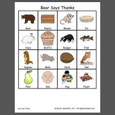 In addition to the main book, i recommend adding in other bear books and books about being thankful to bring the theme alive! Bear Says Thanks Pictures Associtated With The Story