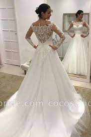 Puffy Long Sleeves Gorgeous Tulle Beads Wedding Dress Puffy Wedding Dresses Long Sleeve Ball Gown Wedding Dress Long Sleeve Wedding Dress Lace