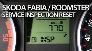 How To Reset Insp Service Reminder In Skoda Roomster Fabia Ii Maintenance Inspection Skoda Skoda Fabia Car Maintenance