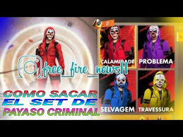 Garena confirma lançamento da skin de one punch man no… rei do caparote: Como Poder Sacar El Payaso Criminal De Colores En Free Fire Youtube