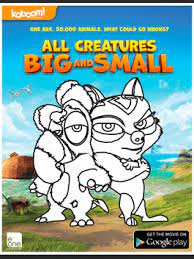 Click on yellow paint bucket to color the big size objects images and click on red paint bucket to color the small size objects pictures. All Creatures Big And Small Movie Free And Free Coloring Sheet