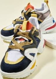 Bambi Simli Ipli Altin Sari Bagcikli Lacivert Pullu Topuklu Sneaker Ayakkabi Modeli Kadinca Fikir Kadinca Fikir Bambi Sneaker Topuklular