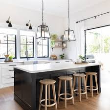 75 Beautiful Farmhouse Kitchen With Black Cabinets Pictures Ideas December 2020 Houzz