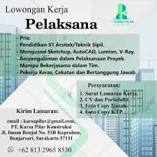 Yang ditampilkan di sini adalah iklan lowongan yang sesuai dengan kueri anda. Lowongan Kerja Arsitektur Di Solo Archives Info Loker Solo