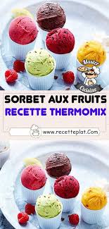 Sorbet Aux Fruits Facile Au Thermomix Sorbet Aux Fruits Recette Sorbet Framboise Thermomix Recette