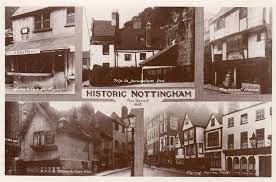 nottingham historic nottingham picture postcard nottingham pubs nottingham postcard